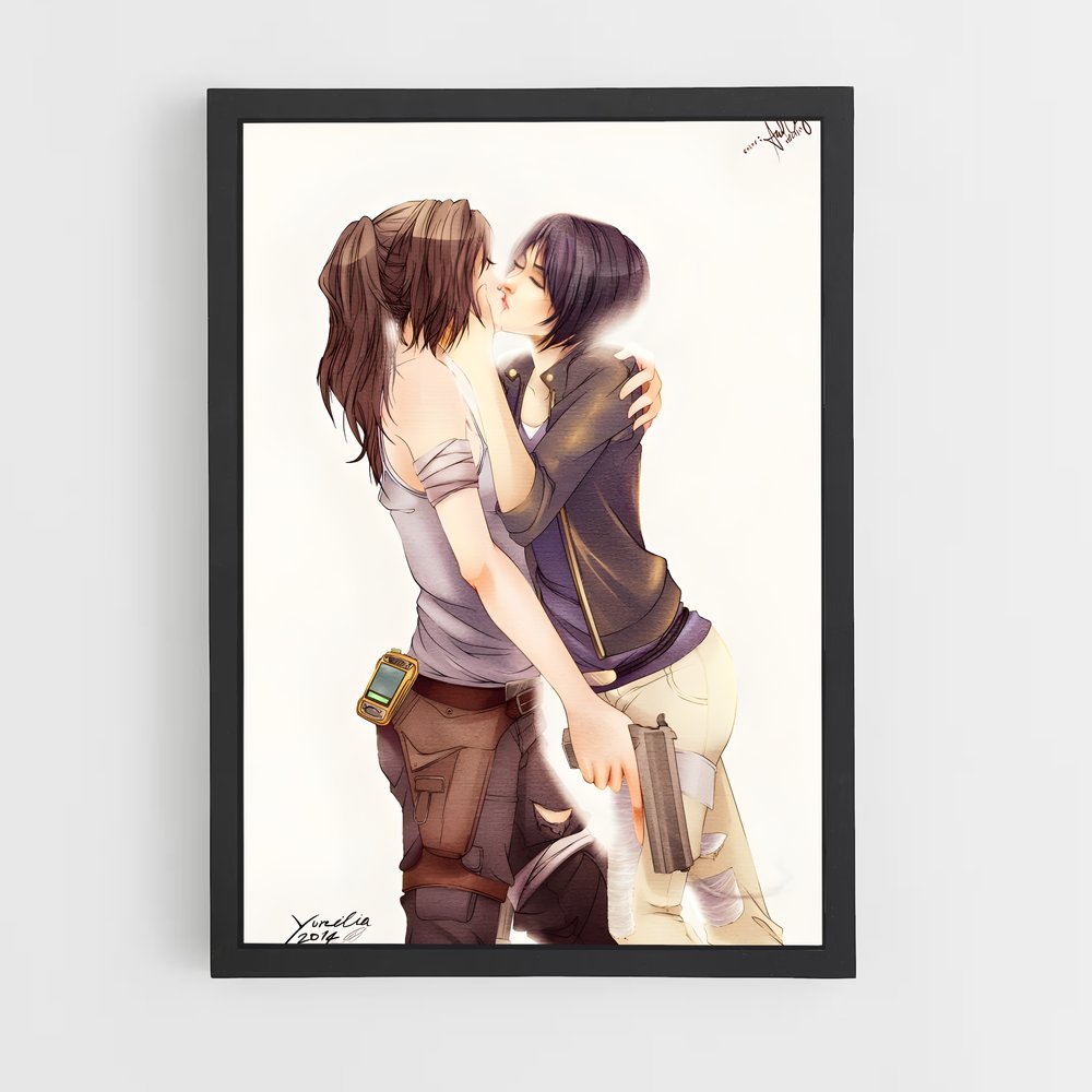 Poster Baiser Artistique – affiche Tomb raider (vue 2)